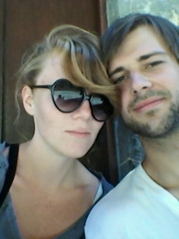 Alex and Zinzi at the Colosseum, Rome Alex and Zinzi